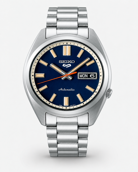 Seiko SRPK87K1 5 Sports SNXS Series Automatic 37.4 mm Navy Blue / Rinse Blue Dial Watch