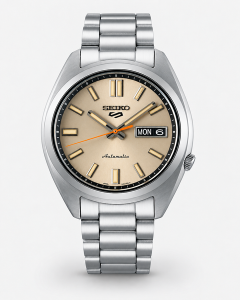 Seiko SRPK91K1 5 Sports SNXS Series Automatic 37.4 mm Ivory Dial Watch