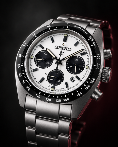 Seiko SSC813 Prospex Speedtimer Solar Chronograph 39.0 mm White Dial Watch