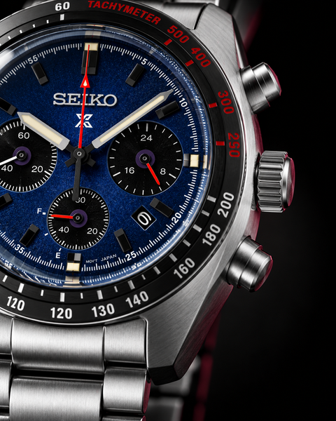 Seiko SSC815 Prospex Speedtimer Solar Chronograph 39.0 mm Navy Blue Dial Watch