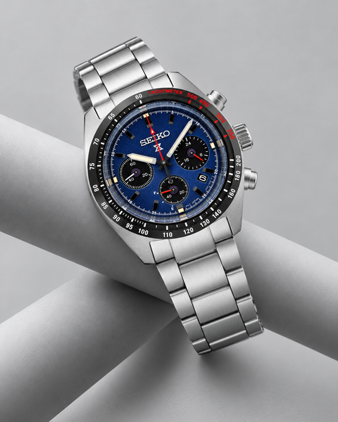 Seiko SSC815 Prospex Speedtimer Solar Chronograph 39.0 mm Navy Blue Dial Watch