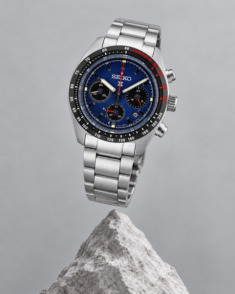 Seiko SSC815 Prospex Speedtimer Solar Chronograph 39.0 mm Navy Blue Dial Watch