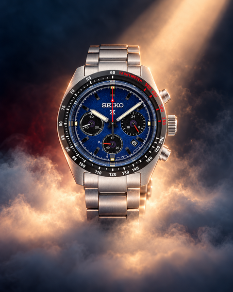 Seiko SSC815 Prospex Speedtimer Solar Chronograph 39.0 mm Navy Blue Dial Watch