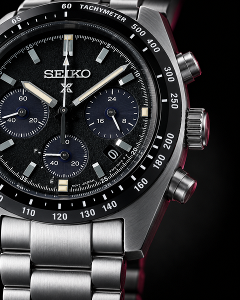 Seiko SSC819 Prospex Speedtimer Solar Chronograph 39.0 mm Black Dial Watch