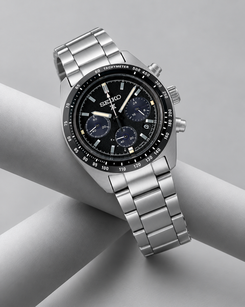 Seiko SSC819 Prospex Speedtimer Solar Chronograph 39.0 mm Black Dial Watch