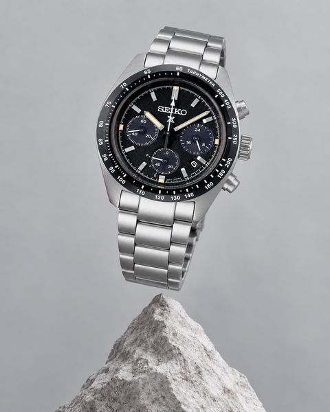Seiko SSC819 Prospex Speedtimer Solar Chronograph 39.0 mm Black Dial Watch