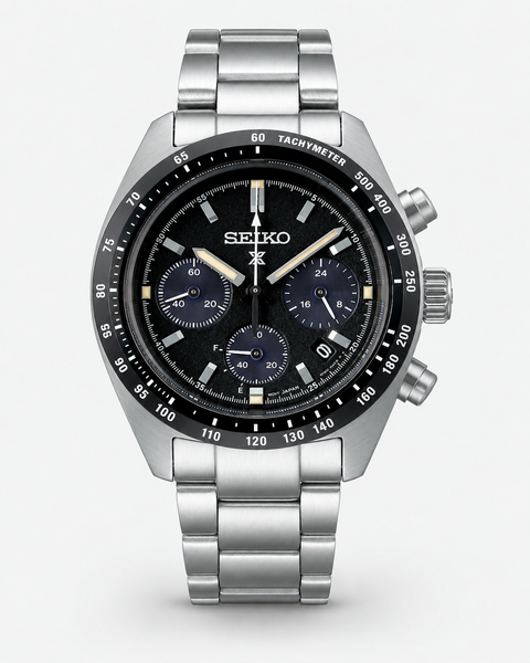 Seiko SSC819 Prospex Speedtimer Solar Chronograph 39.0 mm Black Dial Watch
