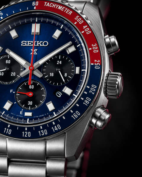 Seiko SSC913 Prospex Speedtimer Solar Chronograph 41.4 mm Blue Dial Watch