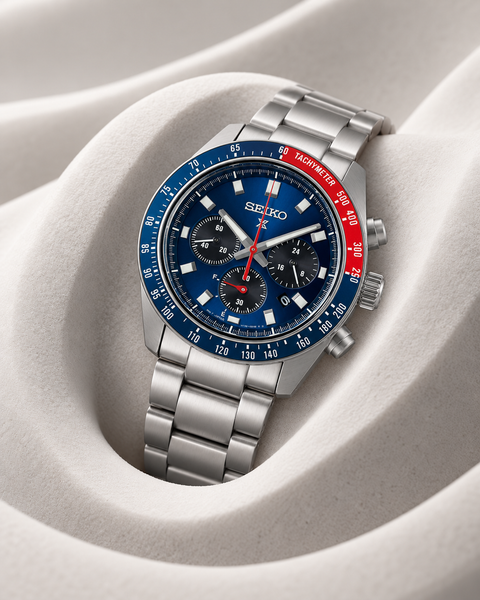 Seiko SSC913 Prospex Speedtimer Solar Chronograph 41.4 mm Blue Dial Watch