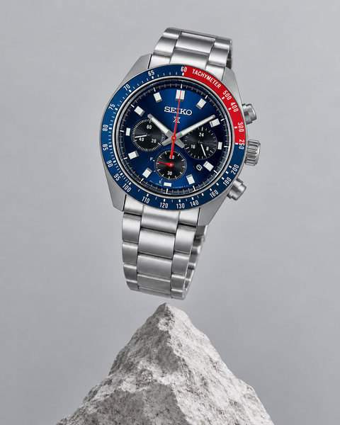 Seiko SSC913 Prospex Speedtimer Solar Chronograph 41.4 mm Blue Dial Watch