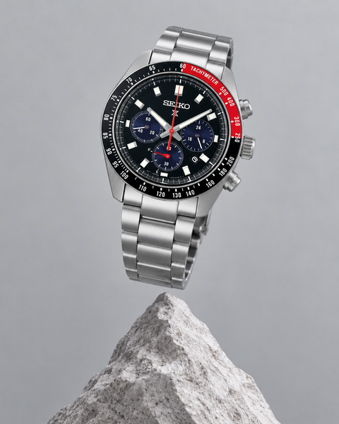 Seiko SSC915 Prospex Speedtimer Solar Chronograph 41.4 mm Black Dial Watch