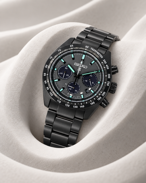 Seiko SSC917 Prospex Speedtimer The Black Series Solar Chronograph 39.0 mm Black / Gray Dial Watch