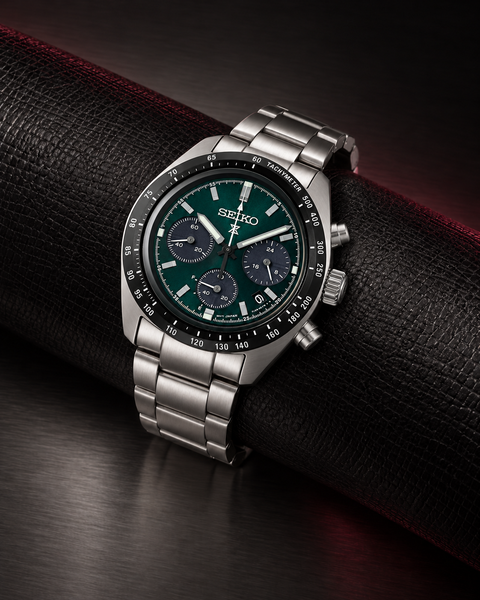 Seiko SSC933 Prospex Speedtimer Solar Chronograph 39.0 mm Green Dial Watch