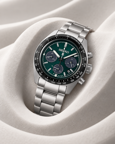 Seiko SSC933 Prospex Speedtimer Solar Chronograph 39.0 mm Green Dial Watch