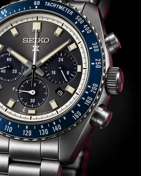 Seiko SSC939 Prospex Speedtimer Solar Chronograph 41.4 mm Gray Dial Watch