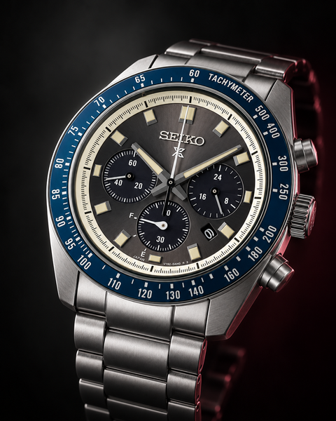 Seiko SSC939 Prospex Speedtimer Solar Chronograph 41.4 mm Gray Dial Watch