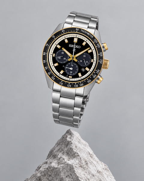 Seiko SSC941 Prospex Speedtimer Solar Chronograph 41.4 mm Black Dial Watch