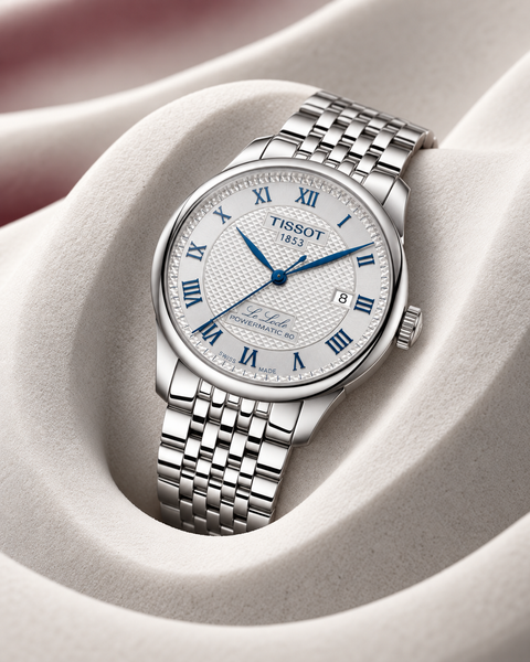 Tissot T006.407.11.033.03 Le Locle 20th Anniversary Powermatic 80 Automatic 39.3 mm Silver with blue details Dial Watch