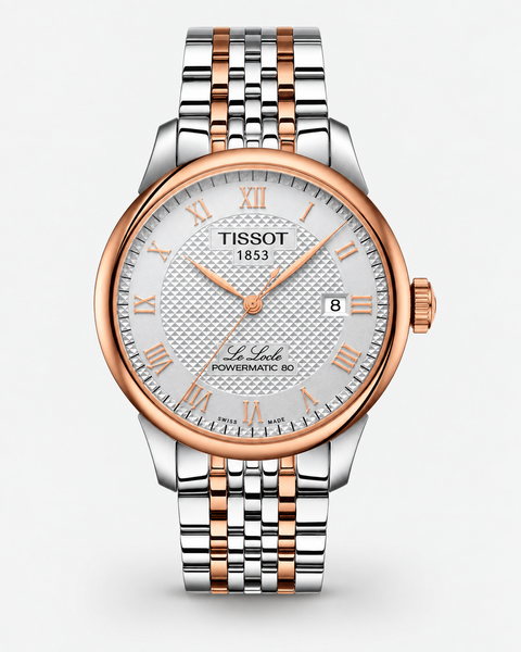 Tissot T006.407.22.033.00 Le Locle Powermatic 80 Automatic 39.3 mm Silver Dial Watch