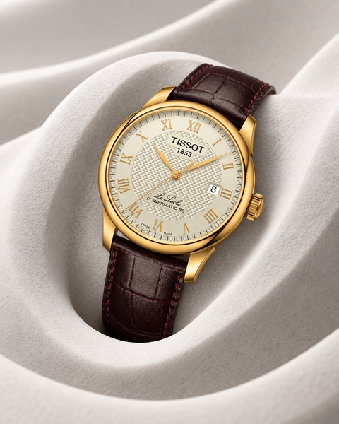 Tissot T006.407.36.263.00 Le Locle Powermatic 80 Automatic 39.3 mm Champagne Dial Watch