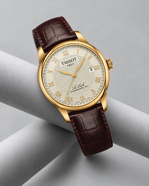 Tissot T006.407.36.263.00 Le Locle Powermatic 80 Automatic 39.3 mm Champagne Dial Watch