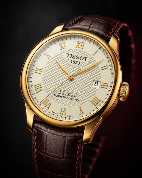 Tissot T006.407.36.263.00 Le Locle Powermatic 80 Automatic 39.3 mm Champagne Dial Watch