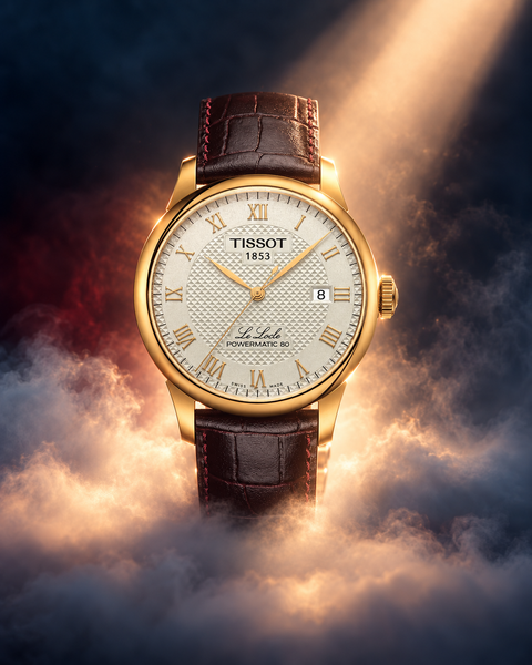 Tissot T006.407.36.263.00 Le Locle Powermatic 80 Automatic 39.3 mm Champagne Dial Watch