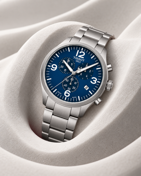 Tissot T116.617.11.047.00 Chrono XL Classic Quartz 45 mm Blue Dial Watch