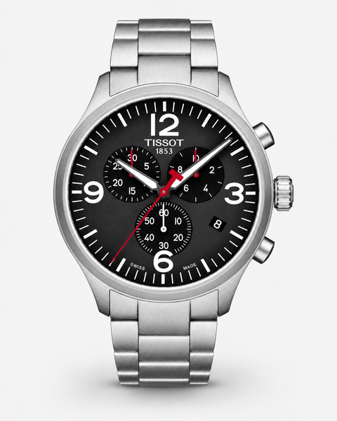 Tissot T116.617.11.057.00 Chrono XL Classic Quartz 45 mm Black Dial Watch