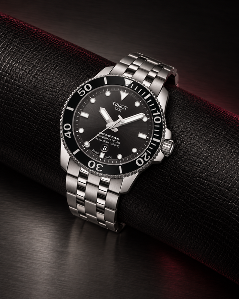 Tissot T120.407.11.051.00 Seastar 1000 Powermatic 80 Automatic 43 mm Black Dial Watch