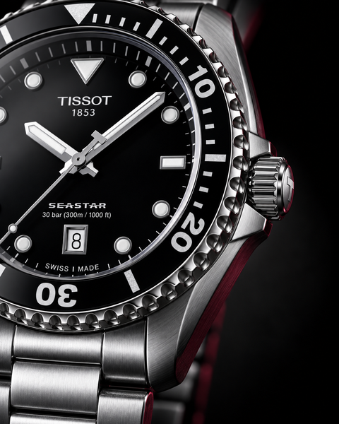 Tissot T120.410.11.051.00 Seastar 1000 Quartz 40 mm Black Dial Watch