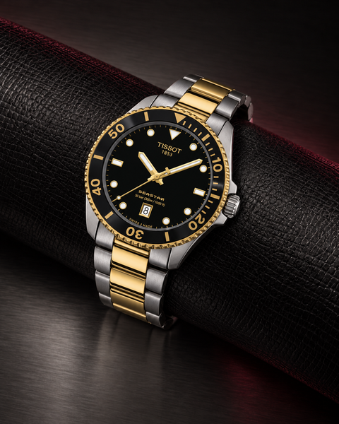 Tissot T120.410.22.051.00 Seastar 1000 Quartz 40 mm Black Dial Watch