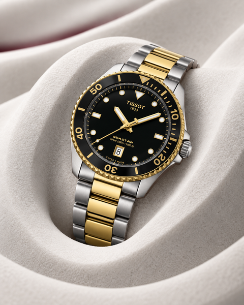 Tissot T120.410.22.051.00 Seastar 1000 Quartz 40 mm Black Dial Watch