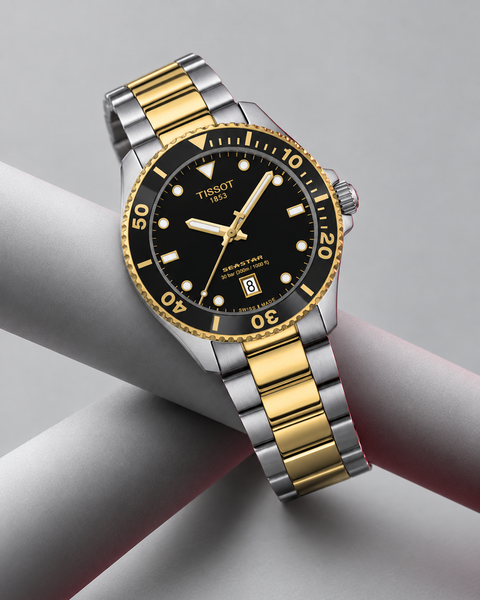 Tissot T120.410.22.051.00 Seastar 1000 Quartz 40 mm Black Dial Watch