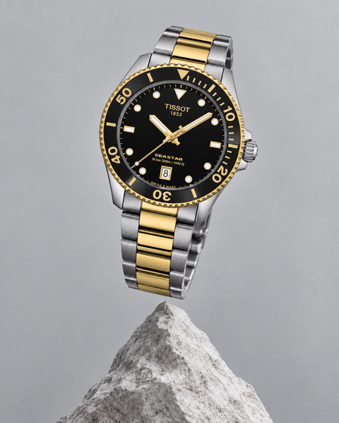 Tissot T120.410.22.051.00 Seastar 1000 Quartz 40 mm Black Dial Watch