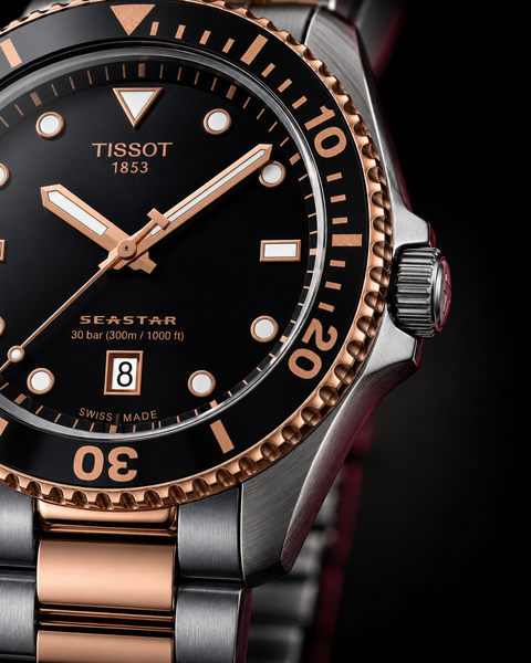 Tissot T120.410.22.051.01 Seastar 1000 Quartz 40 mm Black Dial Watch