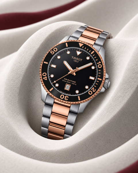 Tissot T120.410.22.051.01 Seastar 1000 Quartz 40 mm Black Dial Watch
