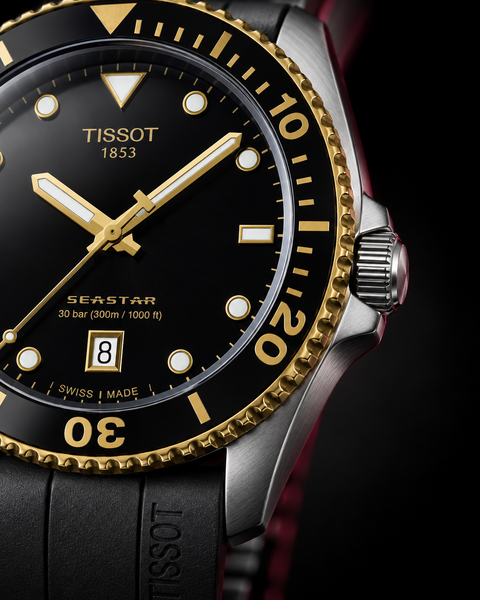 Tissot T120.410.27.051.00 Seastar 1000 Quartz 40 mm Black Dial Watch