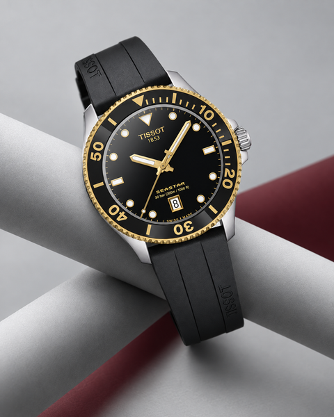 Tissot T120.410.27.051.00 Seastar 1000 Quartz 40 mm Black Dial Watch