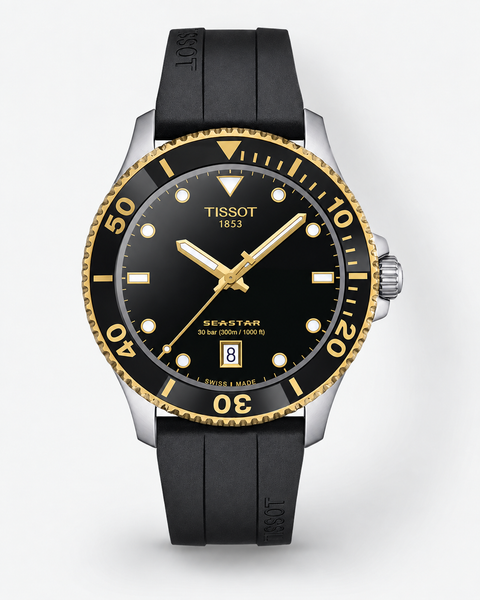 Tissot T120.410.27.051.00 Seastar 1000 Quartz 40 mm Black Dial Watch