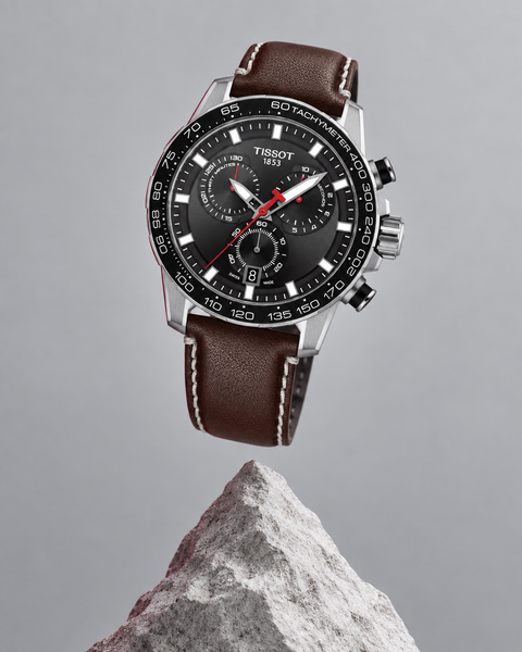 Tissot T125.617.16.051.01 Supersport Chrono Quartz 45.5 mm Black Dial Watch