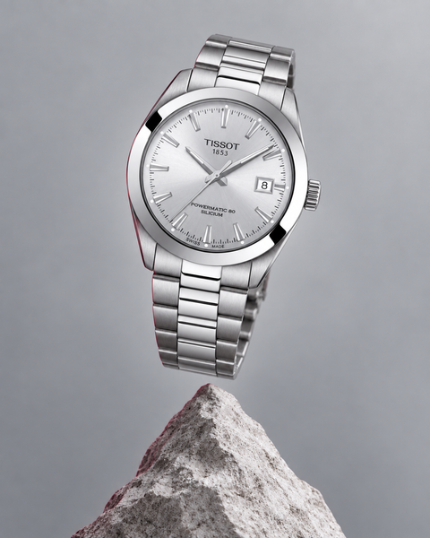Tissot T127.407.11.031.00 Gentleman Powermatic 80 Silicium Automatic 40 mm Silver Dial Watch