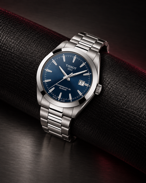 Tissot T127.407.11.041.00 Gentleman Powermatic 80 Silicium Automatic 40 mm Blue Dial Watch