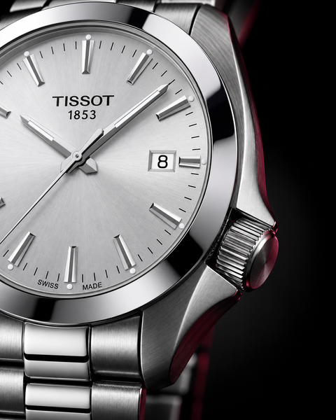 Tissot T127.410.11.031.00 Gentleman Quartz 40 mm Silver Dial Watch