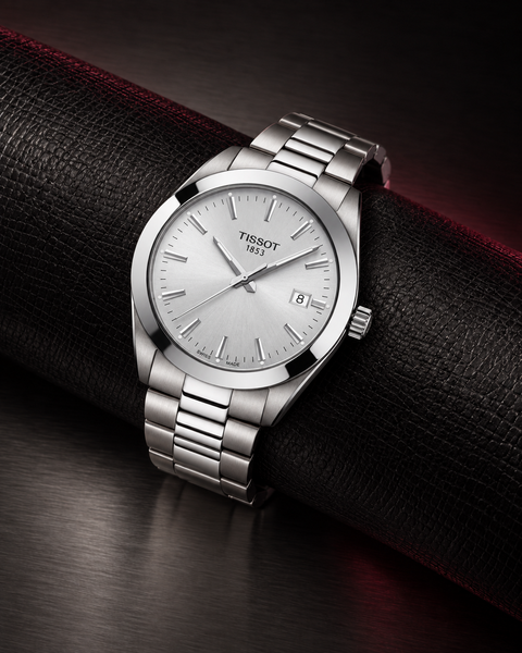 Tissot T127.410.11.031.00 Gentleman Quartz 40 mm Silver Dial Watch