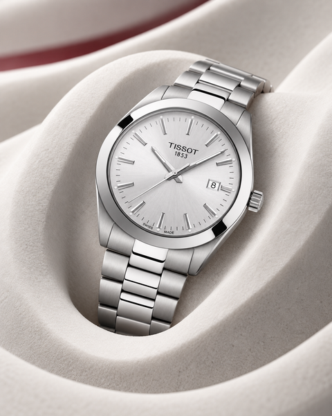Tissot T127.410.11.031.00 Gentleman Quartz 40 mm Silver Dial Watch