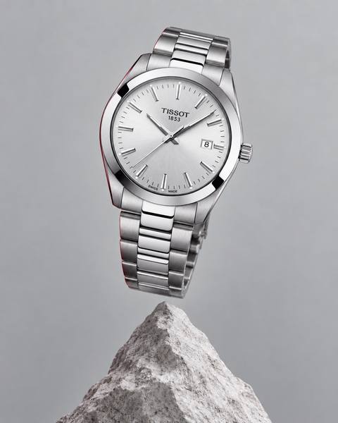 Tissot T127.410.11.031.00 Gentleman Quartz 40 mm Silver Dial Watch