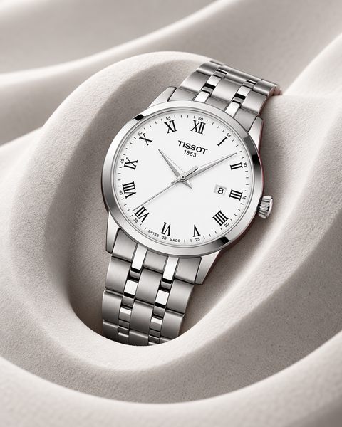 Tissot T129.410.11.013.00 Classic Dream Quartz 42 mm White Dial Watch