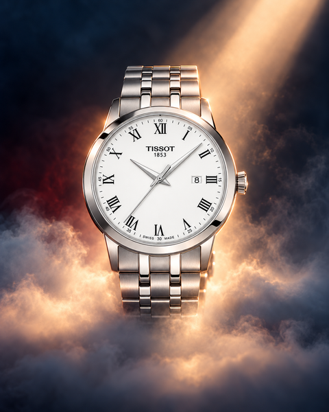 Tissot T129.410.11.013.00 Classic Dream Quartz 42 mm White Dial Watch