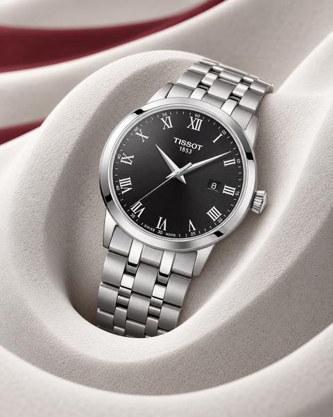 Tissot T129.410.11.053.00 Classic Dream Quartz 42 mm Black Dial Watch